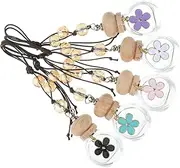 COLLBATH 5pcs Daisy Car Perfume Bottle Aroma Bottles Pendants Car Diffuser Home Decor