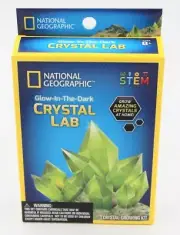 National Geographic Glow-in-the-Dark Crystal Lab Crystal Grow Kit New