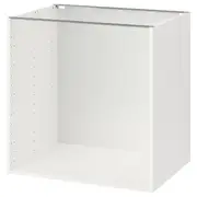 METOD Base cabinet frame, white, 80x60x80 cm