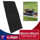 BBQ Fireproof Mat Fire Pit Mat for Decking Camp Grill Mat Flame Retardant Floor