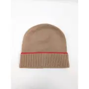 Bottega Veneta Overlock Wool Cashmere Beanie Hat / Cap in Camel BNWT L