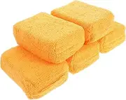 COOLHIYA 5pcs Car Wax Applicator Pads Compact Buffing Pads for Auto Detailing Efficient Scratch Removal Versatile Cleaning for for Vehicle Care