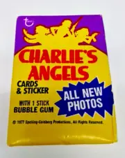 VINTAGE 1977 CHARLIE'S ANGELS WAX PACK TRADING CARDS SERIES 3 NEW/UNOPENED