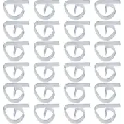 24 Pack Plastic Tablecloth Clips Clear Picnic Table Cloth Clips Transparent