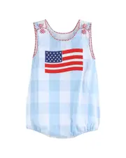 Lil Cactus American Flag Romper