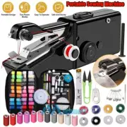DIY Mini Sewing Machine Electric Stitch Portable Hand Cordless+Sewing Kit 126Pcs