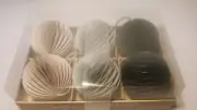 Set 6 Paper Honeycomb Ornament Christmas Decorations
