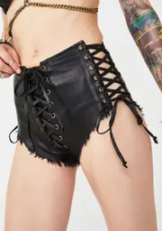[Club Exx] Hardstyle Witch Lace-Up Shorts