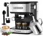 20 Bar Espresso Cappuccino Machine with Milk Frother | Latte Maker for Home Bari