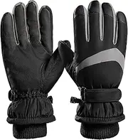 [DOFOWORK] Ski Gloves Men - Winter Gloves Warm for Men & Women, Waterproof Gloves Touchscreen, Snow Gloves Women