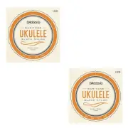 D'Addario Ukulele Strings 2 Sets Black Nylon EJ53B Uke Baritone