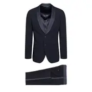 [GIORGIO ARMANI] GIORGIO ARMANI Wool crepe Soho tuxedo suit Man 50 50 Blue