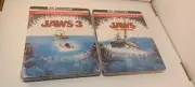Jaws 3 + 4 4K Steelbooks (4K/Blu-ray)-NEW (Sealed)-Box Shipping with Tracking