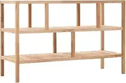 Bathroom Shelf Solid Walnut Wood 100x40x65 cm Storage Organizer Home Decor
