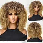 Synthetic Wig Uniforms Career Costumes Princess Curly Tight Curl Middle Part Layered Haircut Machine Made Wig 14 inch Light Brown Synthetic Hair Women's Cospla