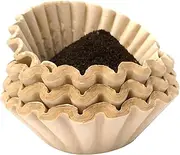 8-12 Cup Basket Coffee Filter Natural Brown Unbleached Paper 200 Count