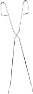 Outdoor Utility Tool Stainless Steel Garbage Clamp BBQ Tongs Easy Pickup for Camping BBQ Garden