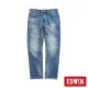 【EDWIN】男裝 加大碼 BLUE TRIP系列 刷破丹寧中直筒牛仔褲(拔洗藍)