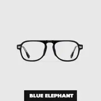 在飛比找蝦皮購物優惠-[藍象] New PERROW 黑色眼鏡 | 韓國復古鏡框眼