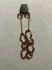Paparazzi Jewelry Set-Bronze Necklace and Earrings