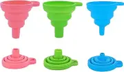 Silicone Collapsible Funnels,3Pcs Kitchen Foldable Funnels,Kitchen Small funnels,Silicone Collapsible Funnel Kitchen Mini Foldable Funnels,Mini Small Foldable Funnels,Foldable Kitchen Travel Funnels