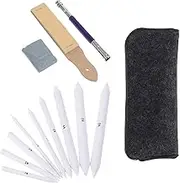 MINAOLULUS 19Pcs Smudge Pen Sketching Drawing Kit Blending Stumps and Wiping Tools for Artists for Painting Sketching and Creating Shadows Safe Durable Supplies