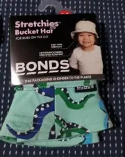 BNWT Baby's Bonds Stretchies Summer Bucket Hat Size M 00-0