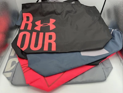 Under Armour Logo Nylon Zip Top Gym Bag 20" x 11" with Pouch You Pick Design