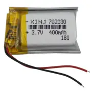 3.7V 400mAh 1.48Wh Li Battery 702030 Li-ion For Bluetooth Headset Pen Glasses