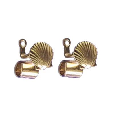Melody Jane Dolls House Gold Shell Curtain Rod Rail Bracket 1:12 Accessory