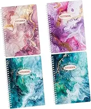 TOVINANNA Trendy Marble A5 Spiral Ring Notebook Daily Planner for Teachers 60 Pages Legal Notepad Set