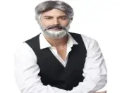 Gambler Kenny Rogers Adult Male Gray Wig and Beard Halloween/ Dress Up