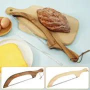 Bread Bow Cutter Stainless Steel Sourdough Bread Slicer with Wood Handle xidrb
