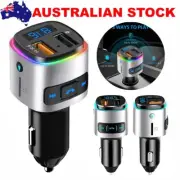 Bluetooth Radio MP3 Player Car FM Transmitter Music RGB Light USB Charger Kit