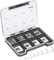 Fly Barb Fishing Hooks with Magnetic Components Box-High Carbon Steel Fly Tying Fishing Hooks Kit-Fly Tying Vise-Fly Beads-Nymph/Dry Fly Hooks-Fly Tying Kit