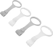 Veemoon 4 Pcs Baby Pull up Ring, Toddler Play Pen Pull up Rings Babies Learn to Walk Assistant Handle Infant Stand Handle Baby Walking Aid Tools for Walk Practice, Smooth Edge (PP)