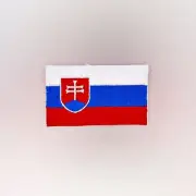 Slovakia Flag Patch — Iron On Badge Embroidered Motif — Slovakian World Europe