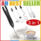 Electric Whisk Rechargeable Milk Frother Egg Beater Handheld Coffee Frother Wand