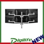 Atdec Six Monitor Arm 750mm Post Desk Mount. Max load: 0-9kg per arm 12kg