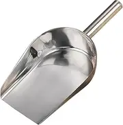Stainless Steel Shovel Metal ice Scoop Small ice Scoop Kitchen Utility Stainless ice Scoop ice Scoop for ice Machine Stainless Steel ice Cubes Grains Scoop French Fries Ice shovel/1062