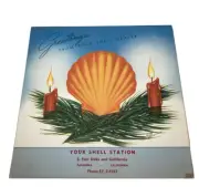 Vntg 1948 Shell Gas Service Station Calendar Gas Oil 3 So. California Cities NOS