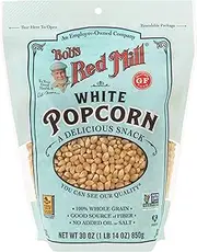 Bob's Red Mill White Popcorn, 30oz (Pack of 1) - Non GMO, Whole Grain, Vegan, Kosher