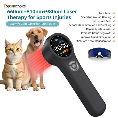 1760mW High Power Cold Laser for Muscle Relaxation & Circulation 24 Diodes