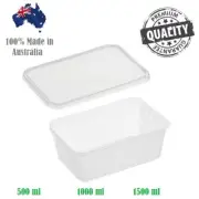 PACKWARE Disposable Takeaway Food Containers 500 1000 1500ml with Lids