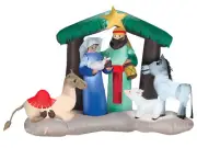 Inflatable Nativity Scene Christmas Jesus God Star Manger Camel Donkey Lamb New