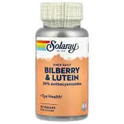 Solaray, Once Daily Bilberry & Lutein, 30 VegCaps