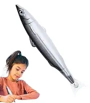 Fish Pen With Black Ink - Creative Fish Shape Ballpoint | Cute Ink Pens, Creative Fish Shaped Ballpoint Pens, Black Ink Pen Realistic Fish Decoration, Sea Animal Ballpoint Pens Fish Decor For