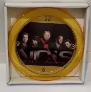 NCIS Gold 7" Novelty Wall/Desk Clock Brand New Mark Harmon