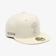 NEW ERA ATMOS 59FIFTY Philadelphia Phillies PINK UNDERVISOR CHROME WHITE Size7-8