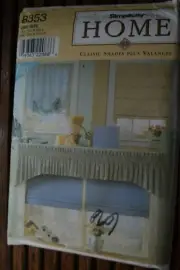 Simplicity Sewing Pattern 8353 - Home Classic Shades Plus Valances Uncut FF